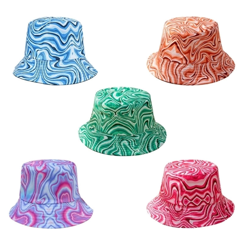 Women's Artistic Geometric Flat Eaves Bucket Hat
