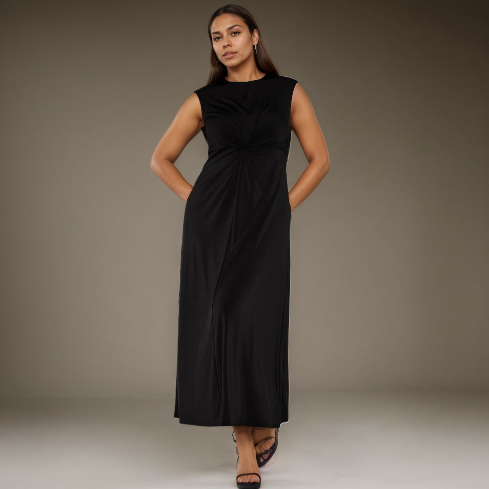 Twist Front Maxi Dress