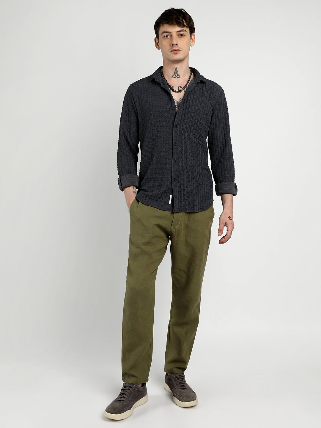 Cube-Textured Shirt