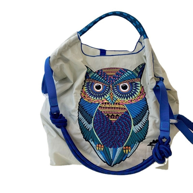 Unisex Cute Rabbit Owl Nylon Shopping Bags