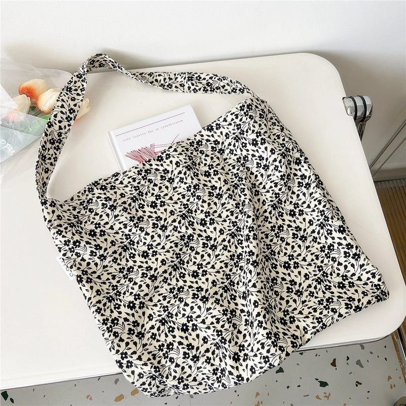 Women's Medium Polyester Flower Leopard Sexy Pillow Shape Open Underarm Bag