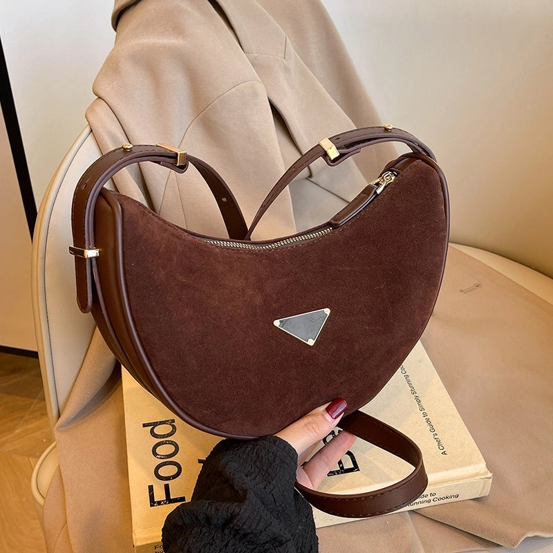 Fashionable Soft Surface Dumpling Bag Western Style Shoulder Bag Special-Interest Design Crossbody Bag