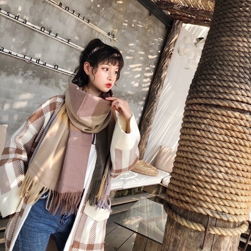 Cashmere Scarf  (blue)