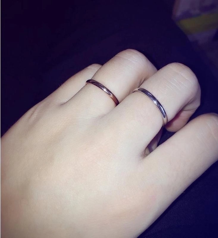 Classic Style Geometric Titanium Steel