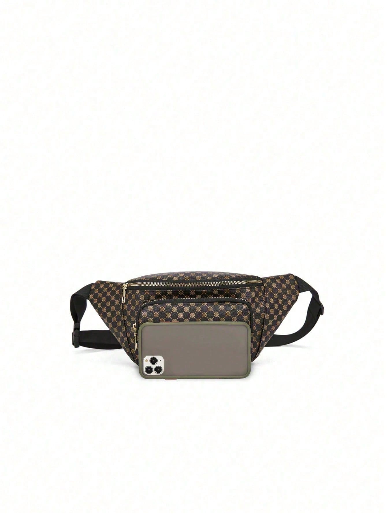 Parien Double Zipper Crossbody Waist Bag