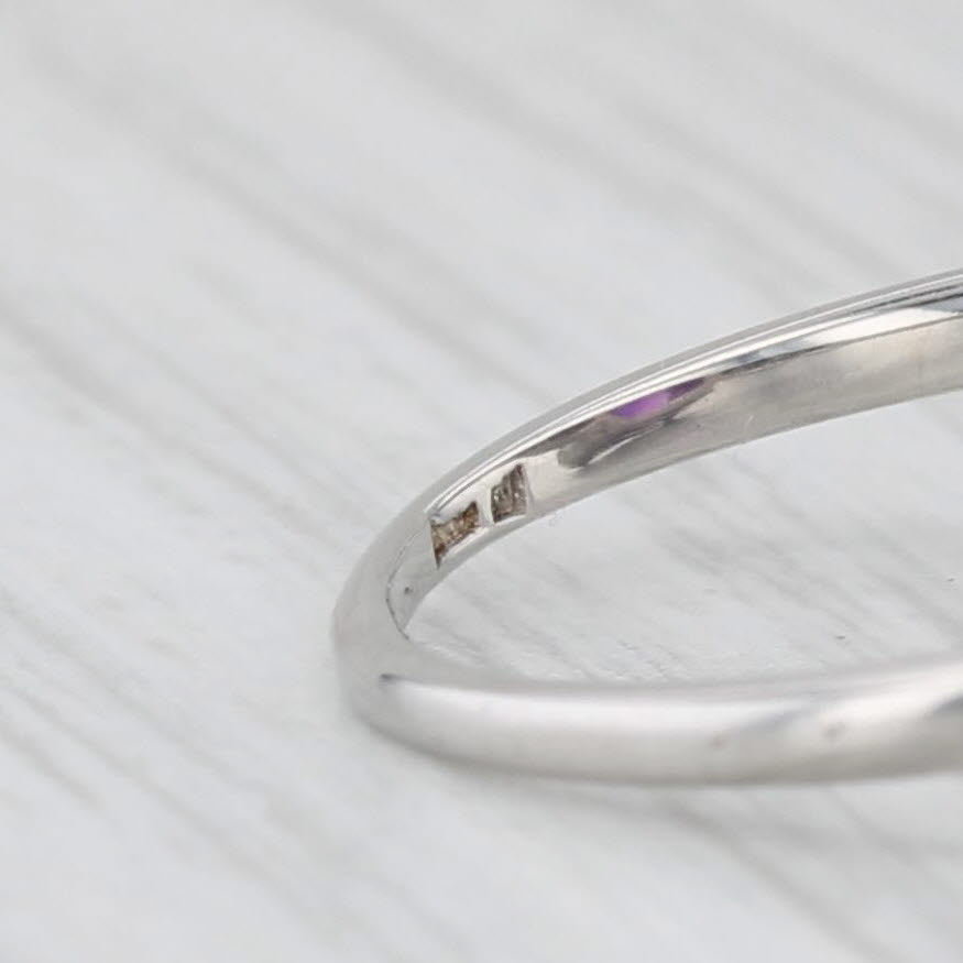4.05ctw Cushion Amethyst Diamond Ring Platinum Size 7.5