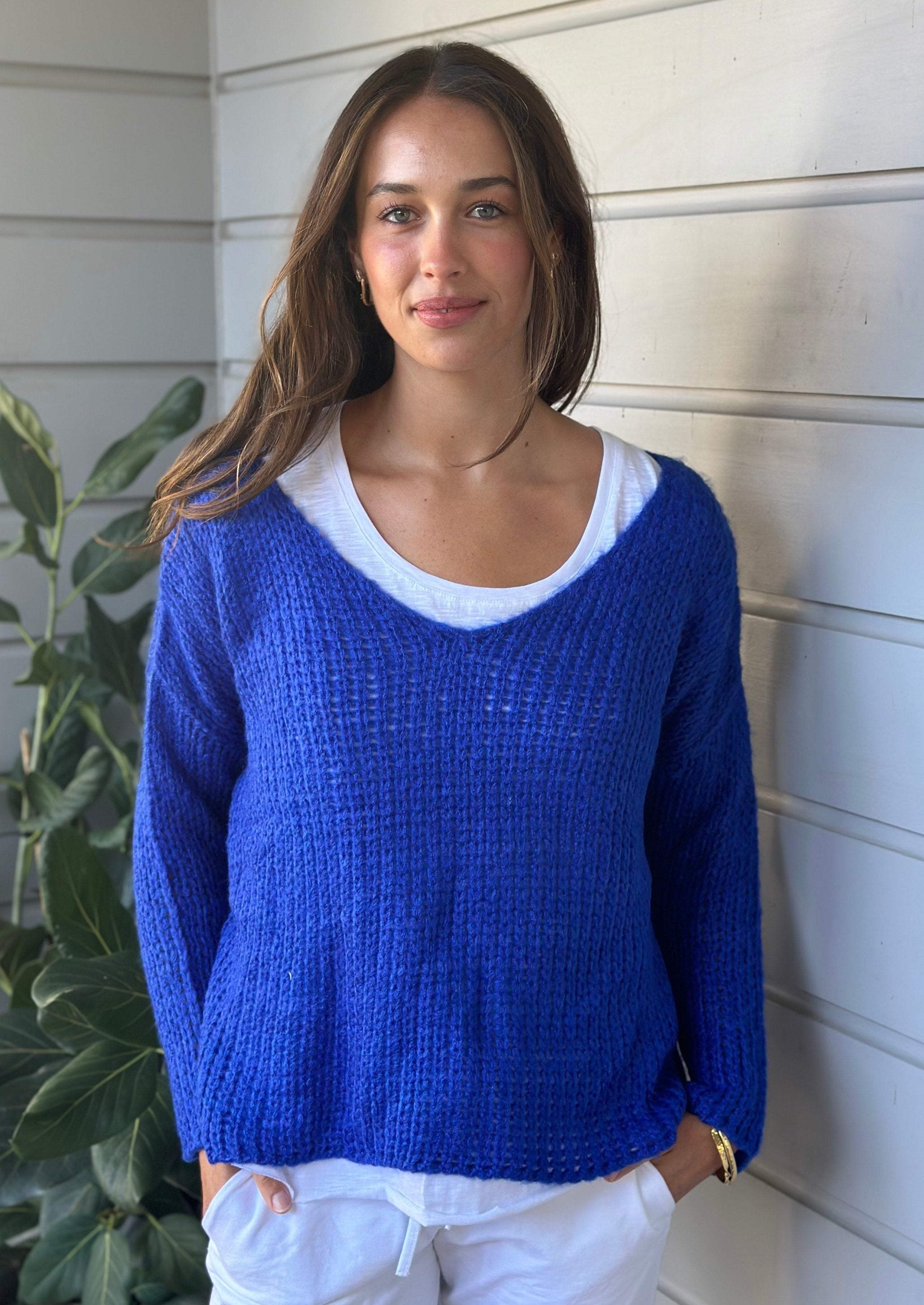 knit - cobalt blue