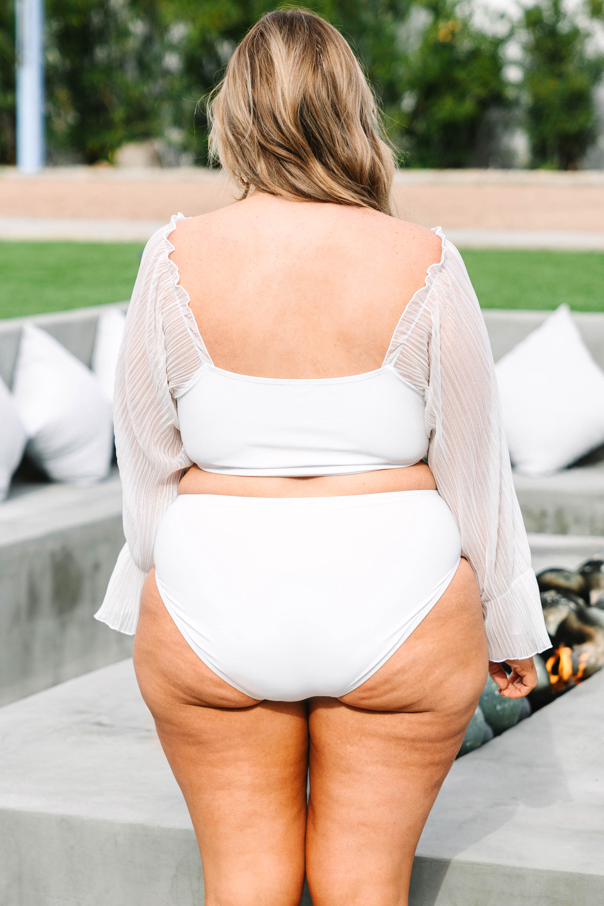 Those Summer Nights Swim Bottom. White