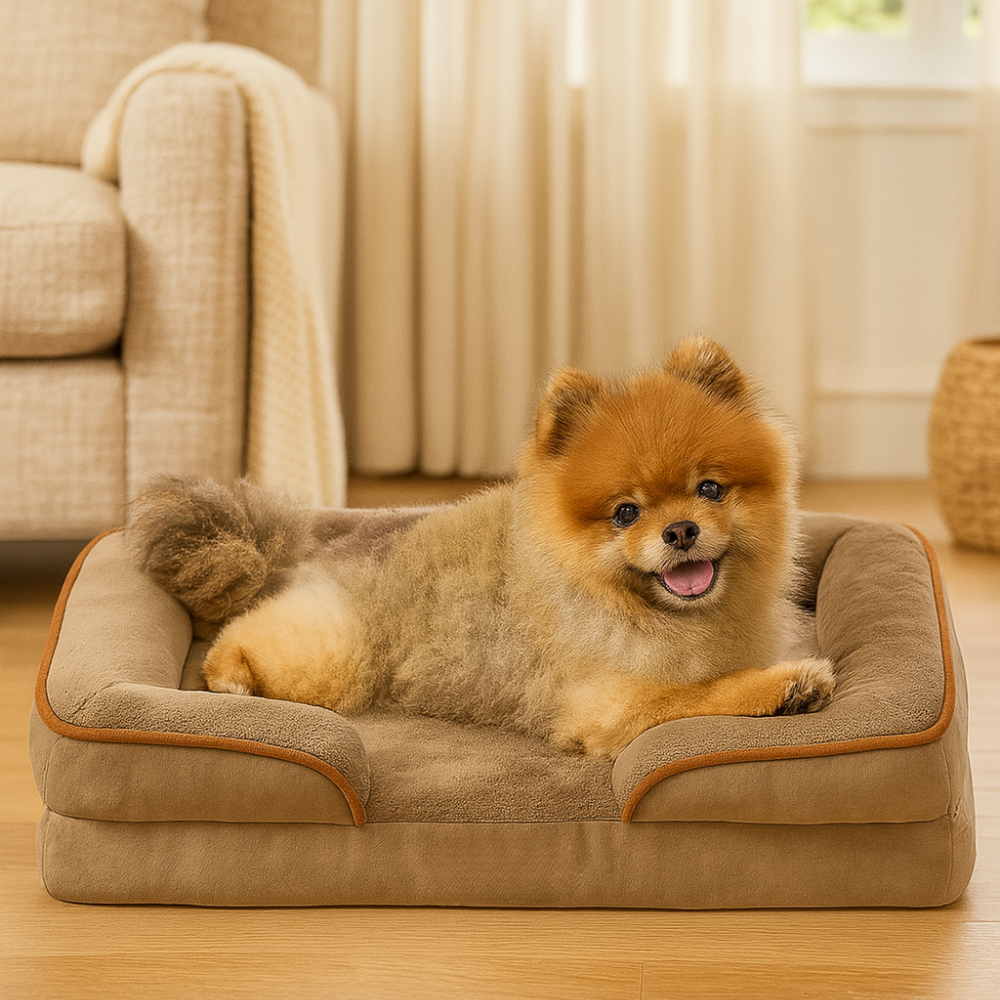 Waterproof Dog Sofa Bed With Removable Washable Cover