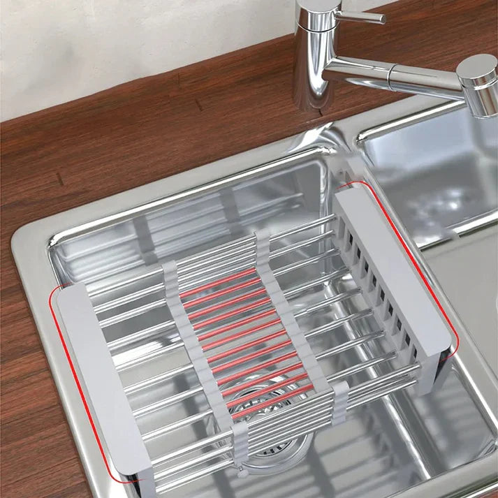 Expandable Stainless Steel Adjustable Dish Drying Rack