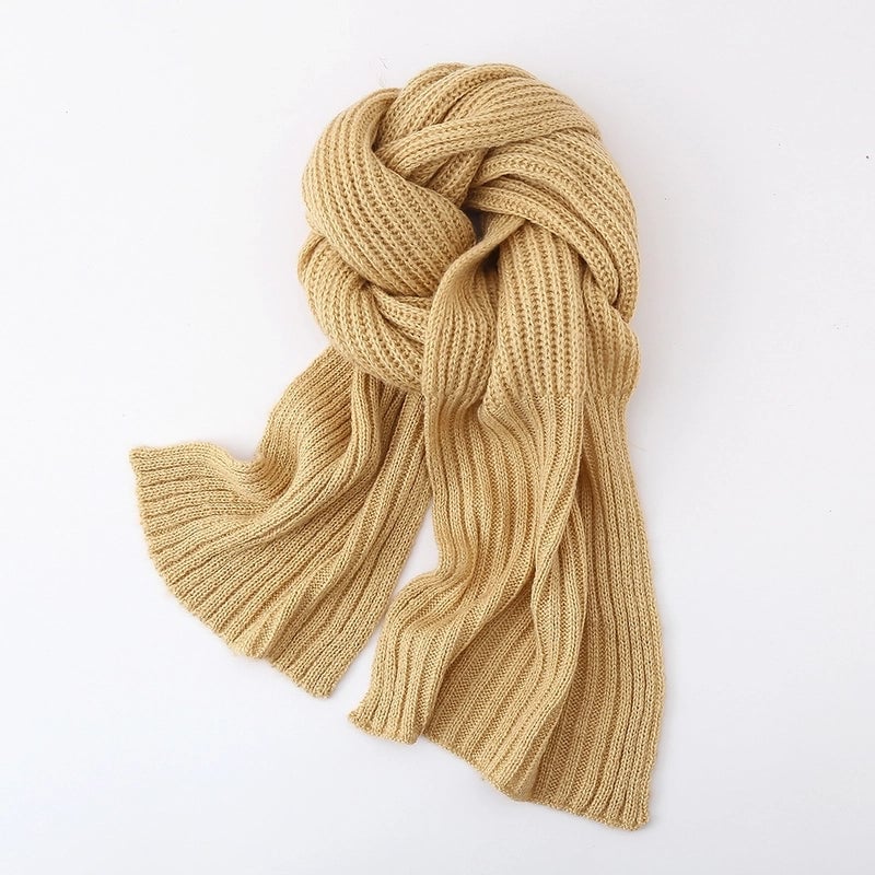 Women's Minimalist Classic Style Color Block Acrylic Scarf