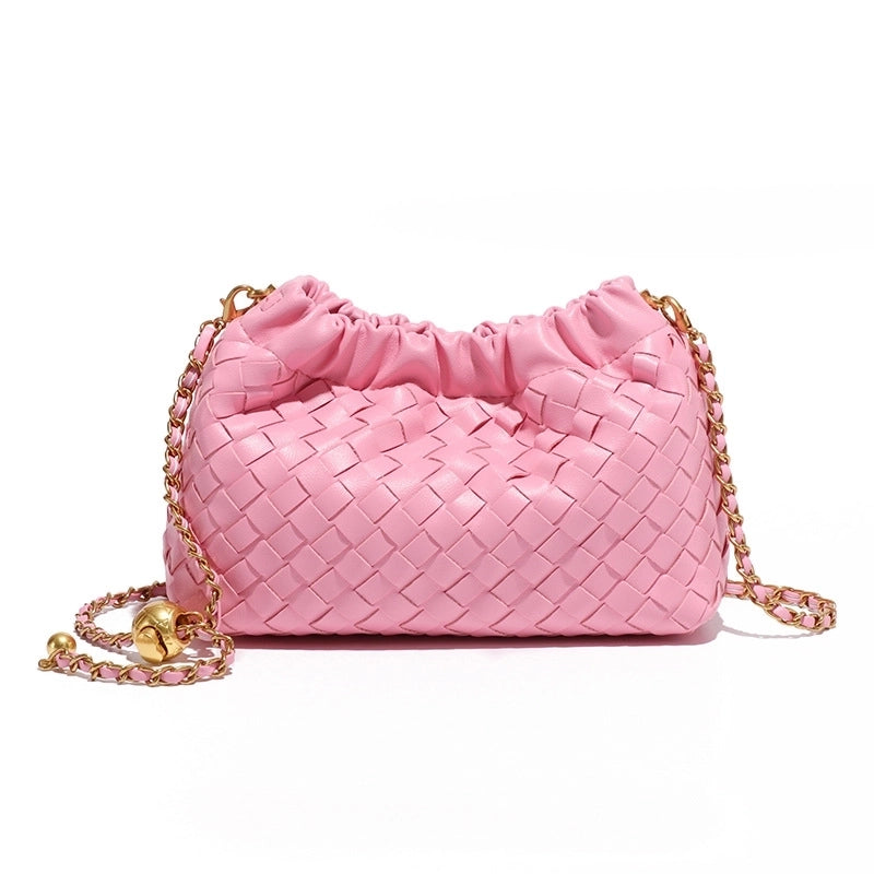 Women's Small All Seasons Pu Leather Solid Color Classic Style Square String Shoulder Bag