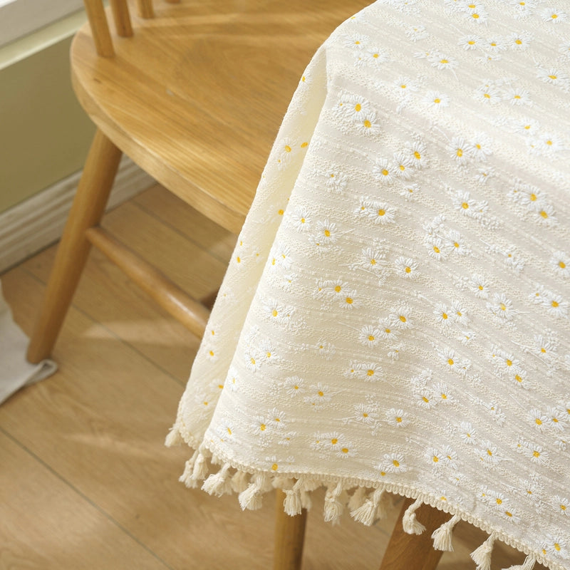 Sweet Color Block Cotton Tablecloths