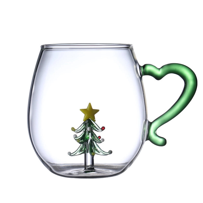 Christmas Casual Vacation Solid Color Borosilicate Glass Water Bottles 1 Piece