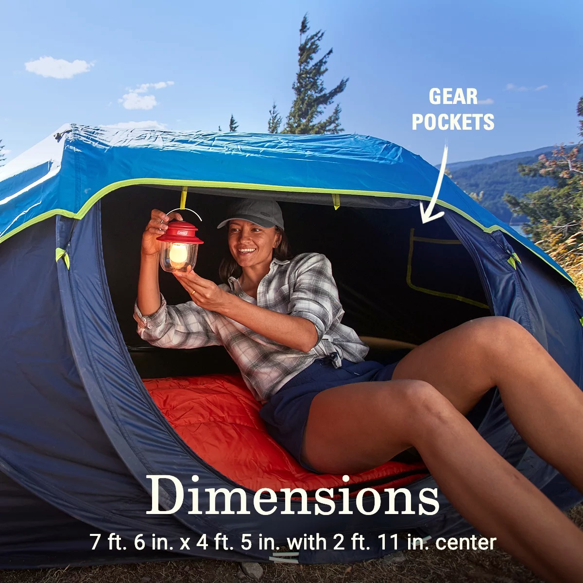 2-Person Camp Burst™ Pop-Up Tent with Dark Room™ Technology