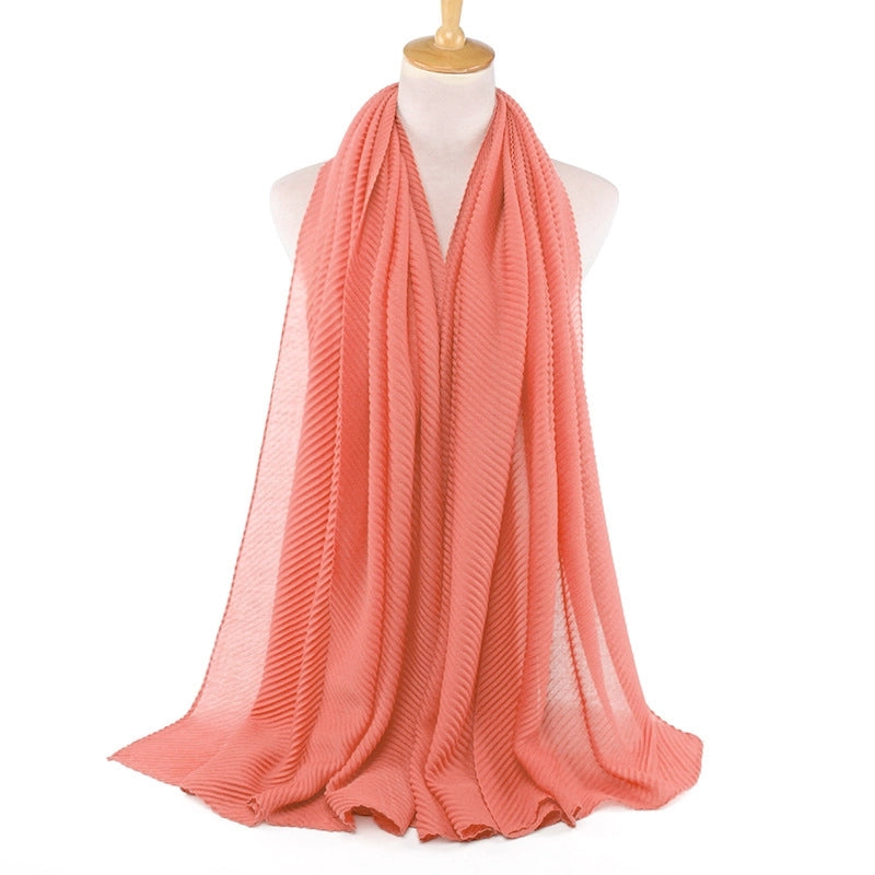 Women's Minimalist Classic Style Solid Color Cotton Scarf