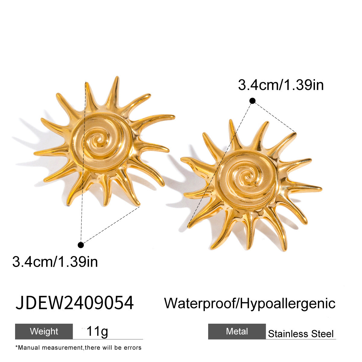 Jie Ding Stainless Steel Pearl Earrings Star Earrings Titanium Steel Earrings Earrings