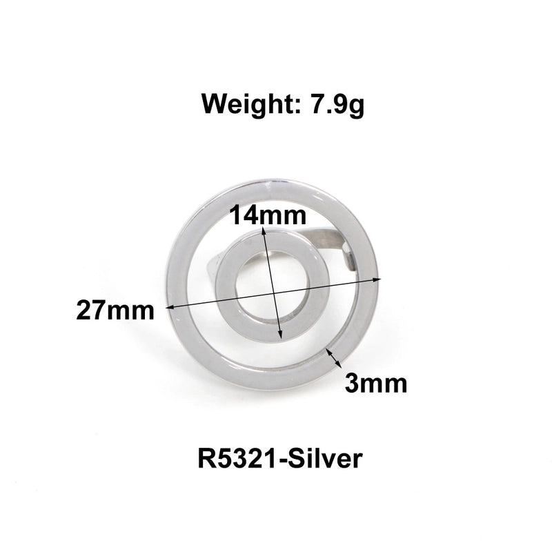 Vintage Style Classic Style Geometric Heart Shape Butterfly Titanium Steel Plating Rings