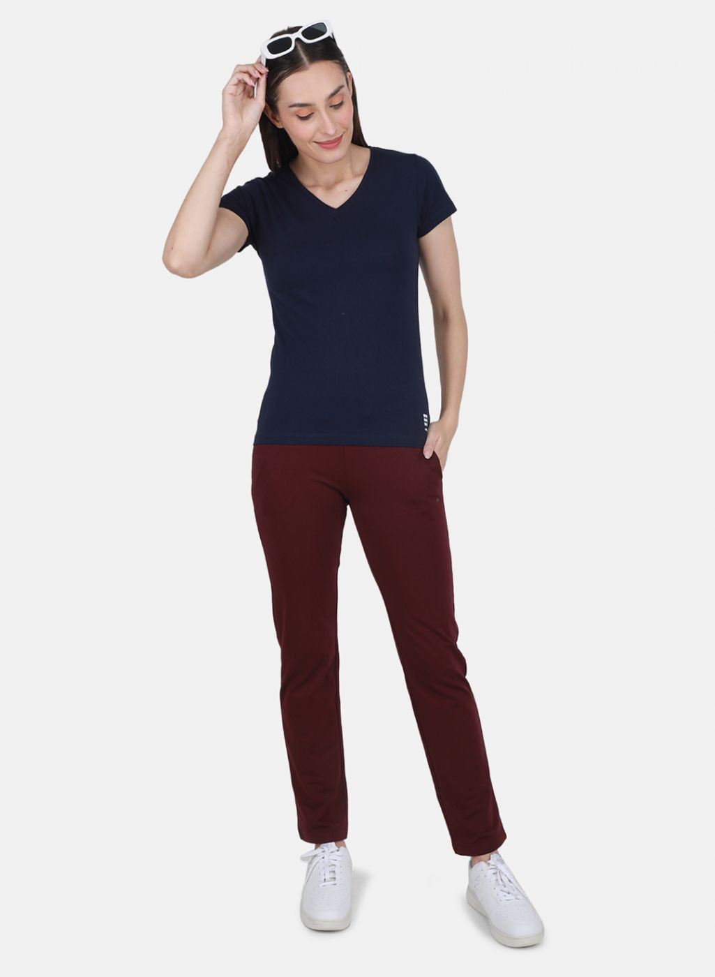 Rock-it Women NAvy Blue Solid Top