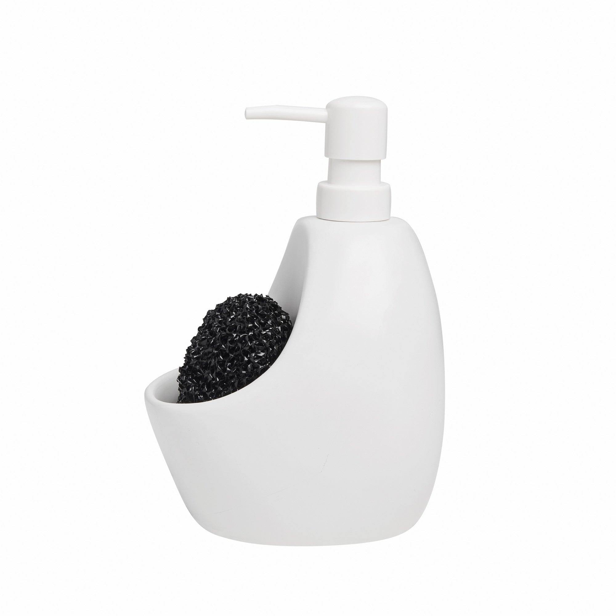 Joey Kitchen Soap Pump with Scrub - White