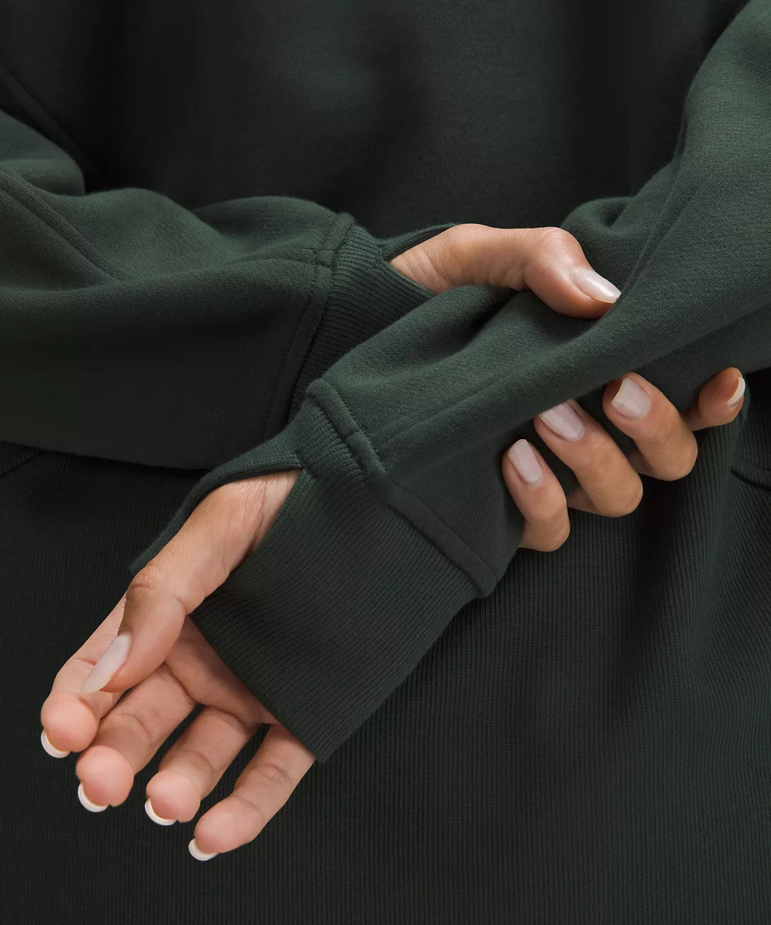 Scuba Oversized Funnel-Neck Half Zip Long