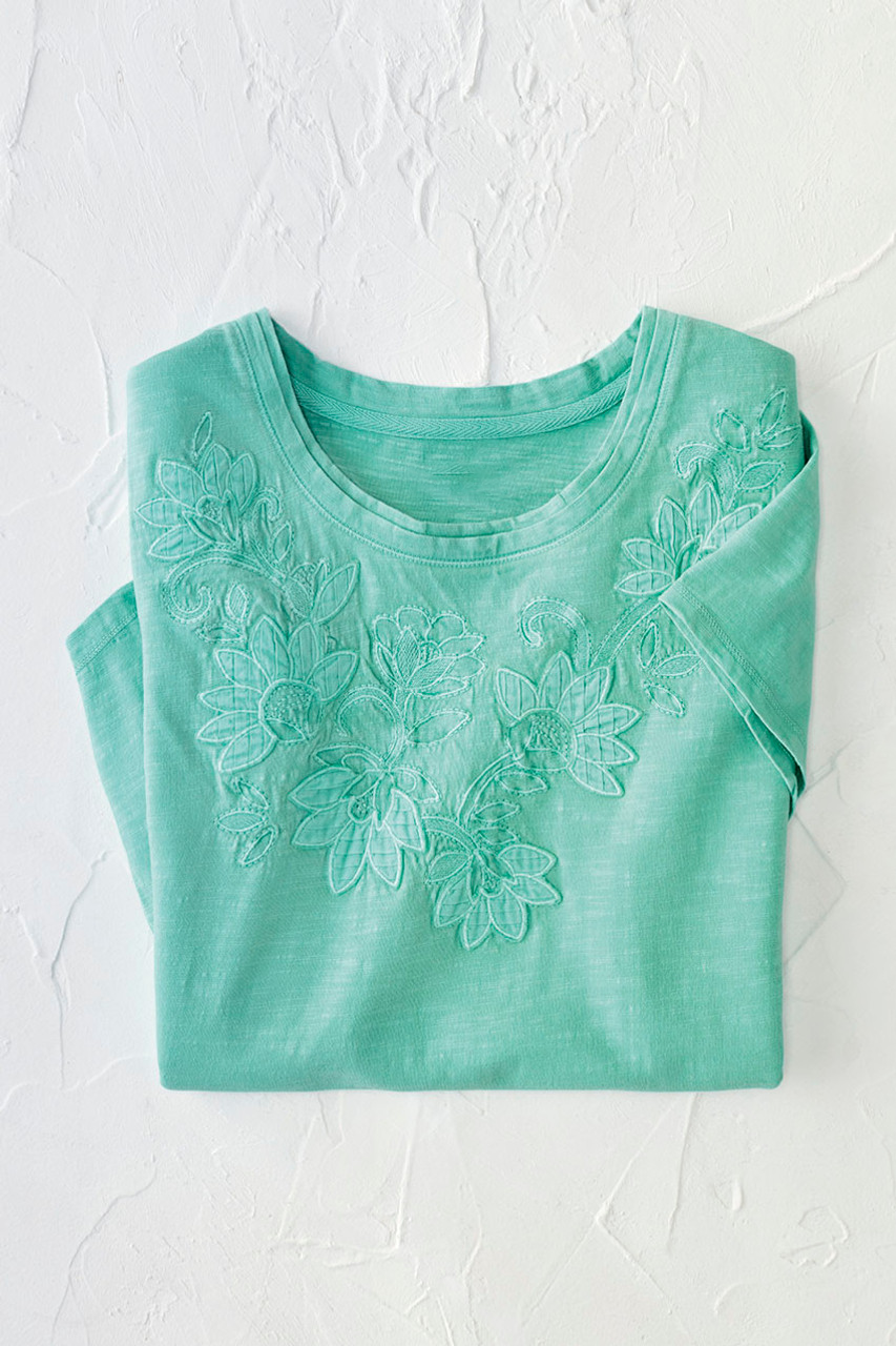 Swirling Petals Slub Tee