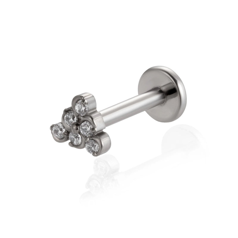 1 Piece Ear Cartilage Rings & Studs IG Style Cool Style Geometric Water Droplets Pure Titanium Plating Inlay Zircon