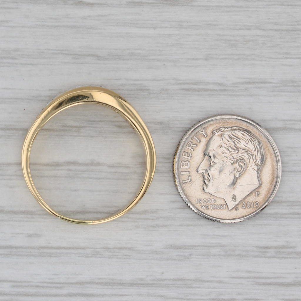 0.59ctw Diamond Ring 18k Yellow Gold Size 8.5 Wedding Band