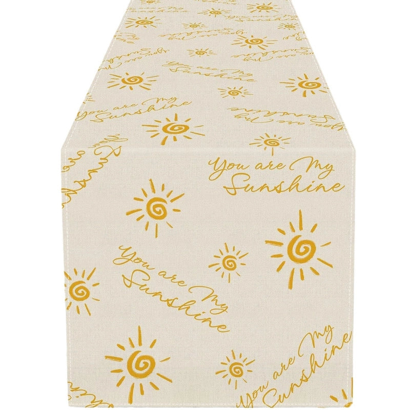 Minimalist Letter Fruit Flower Linen Tablecloths