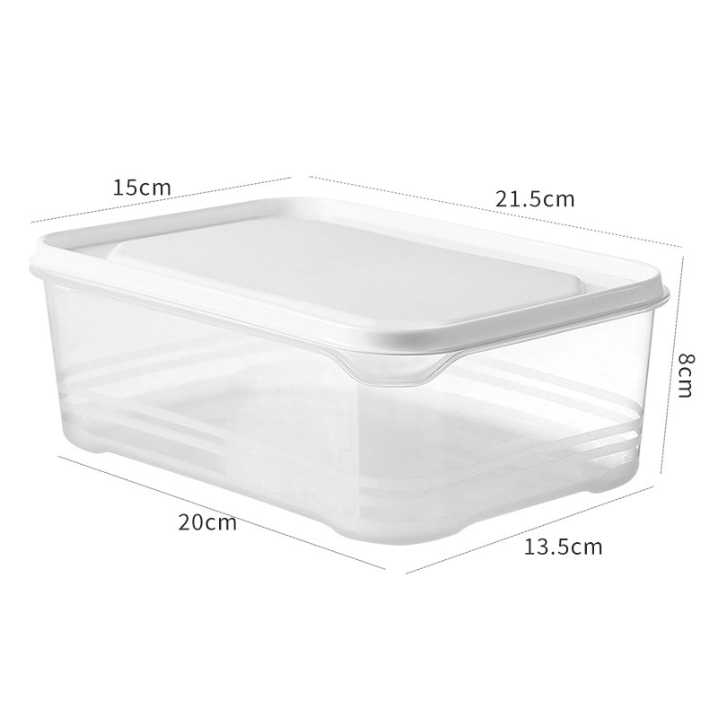 Minimalist Square Plastic Storage Container Box