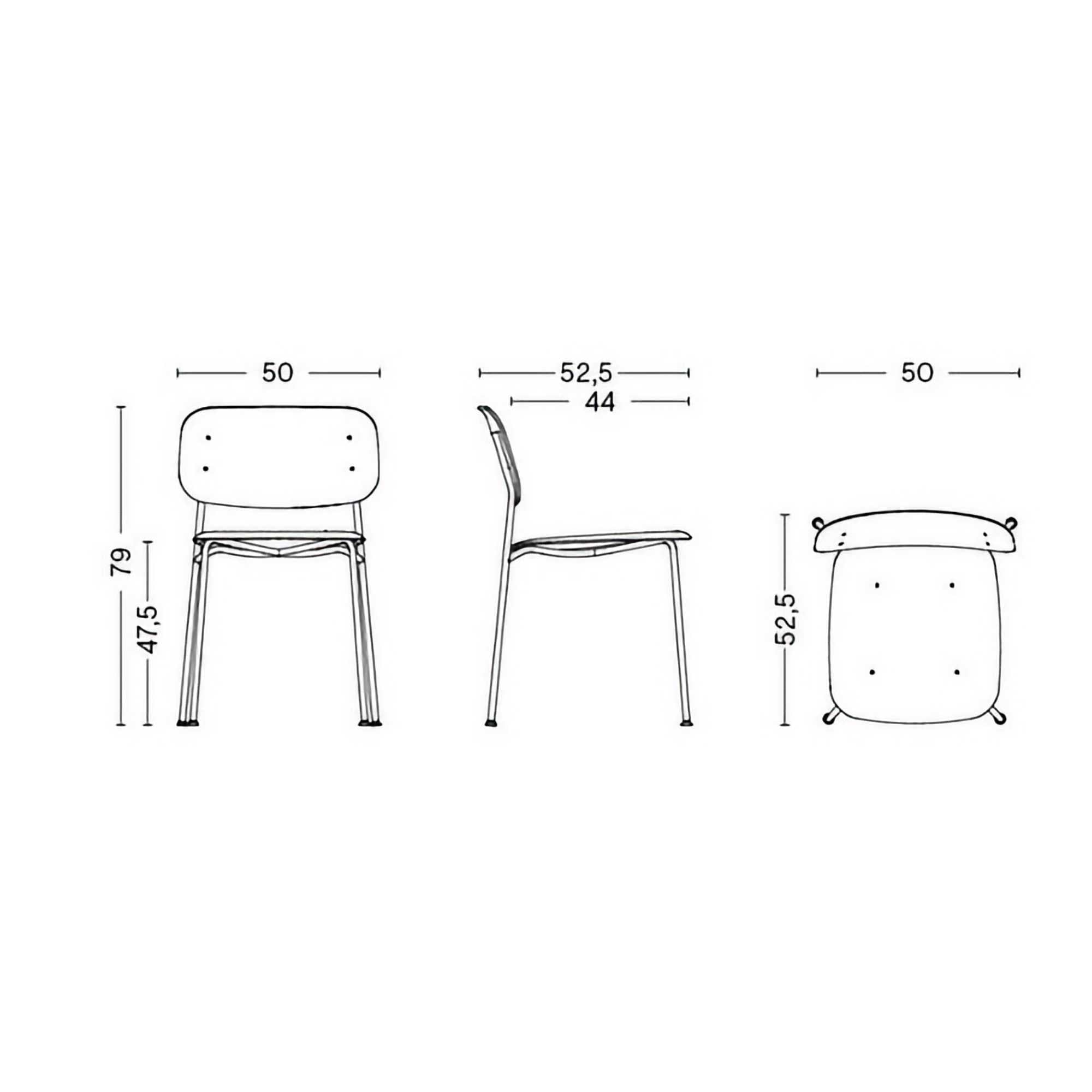 Soft Edge 40 Chair. Lacquered Oak/Soft Grey