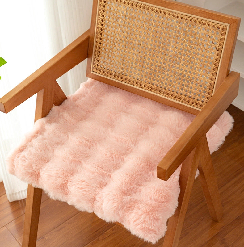 Cushion Plush Winter Chair Cushion Office Long-sitting Butt Cushion Dining Chair Cushion Stool Cushion Butt Cushion Chair Cushion Thickened