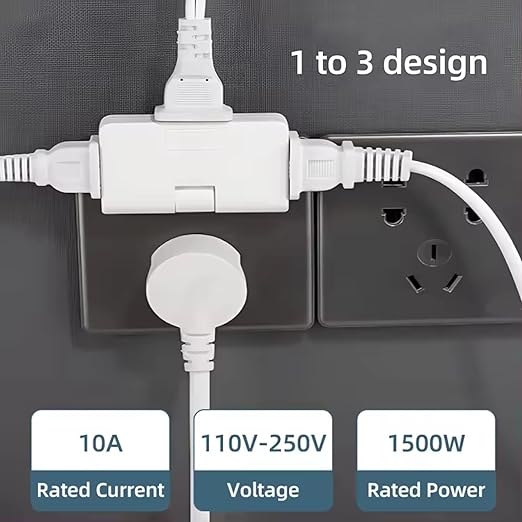 3-in-1 Rotatable Plug Adapter