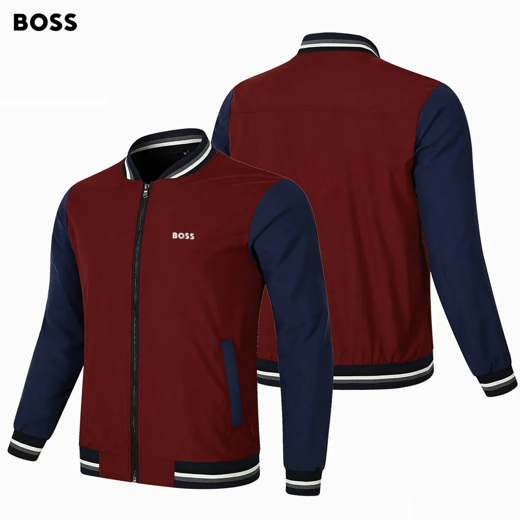 BOSS SOLID COLOR MENS CASUAL HOODIES COAT SWEATERSHIRT