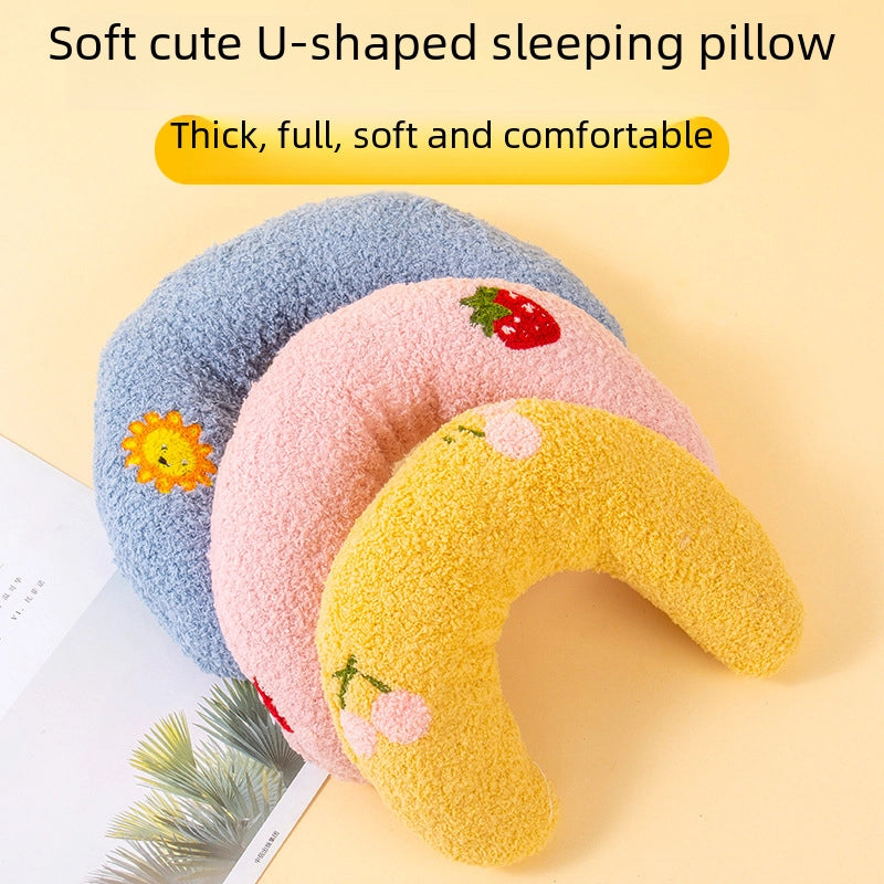 Pet Supplies Dog Cat U-shaped Pillow Deep Sleep Neck Protection For Small Cats Puppies Comfortable Soft Plush Material