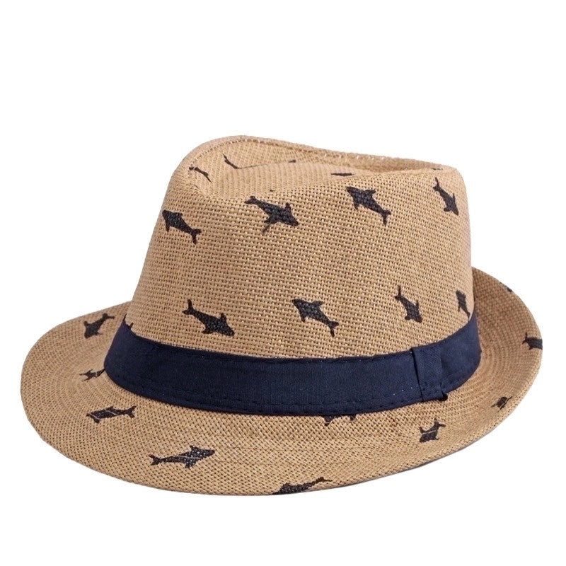 Women's Chinoiserie Color Block Crimping Fedora Hat