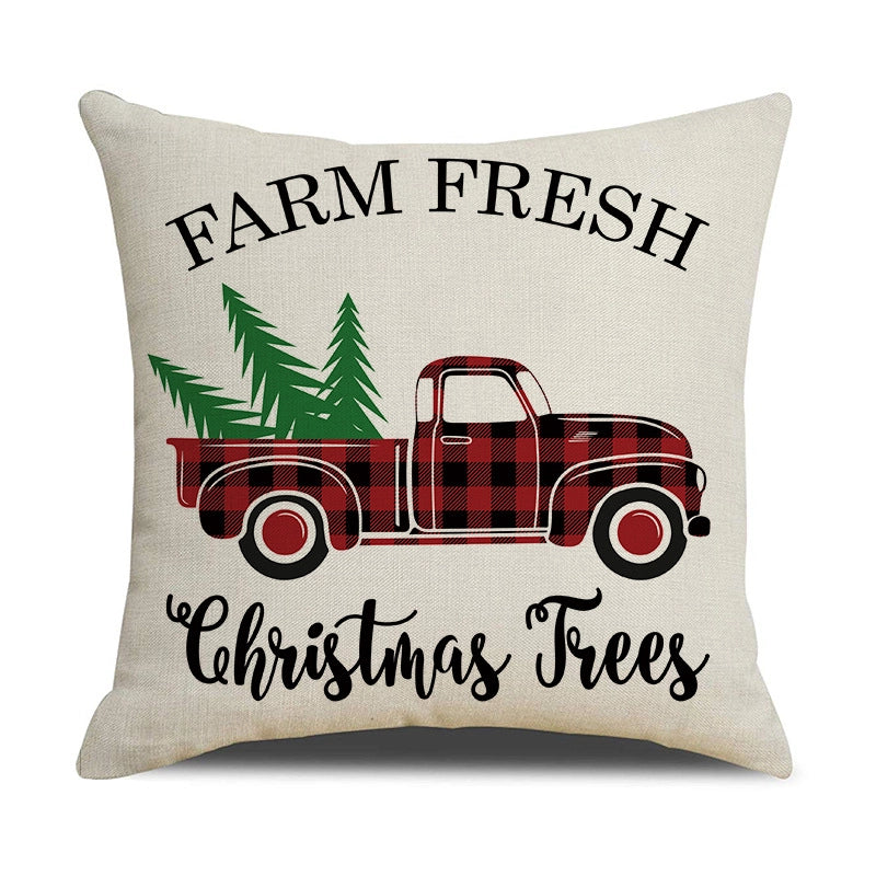 Fashion Letter Elk Polyester Pillow Cases
