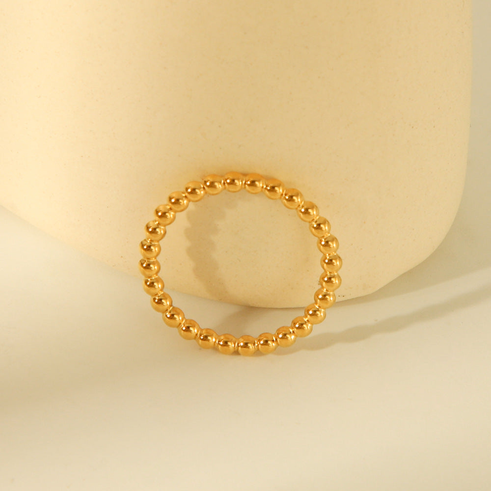 Geometric Titanium Steel Electroplating Rings