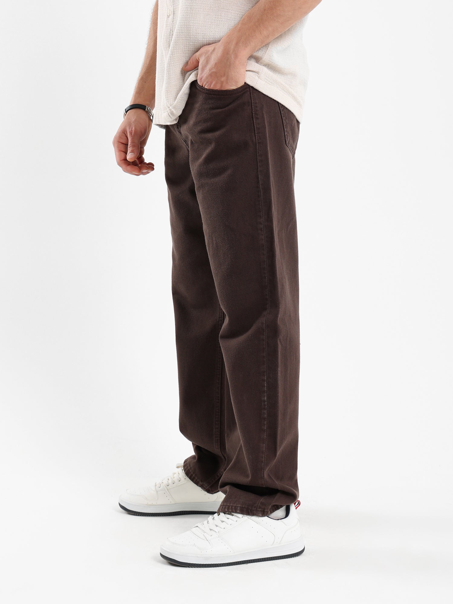 Rigid Denim Jeans Matching Wash