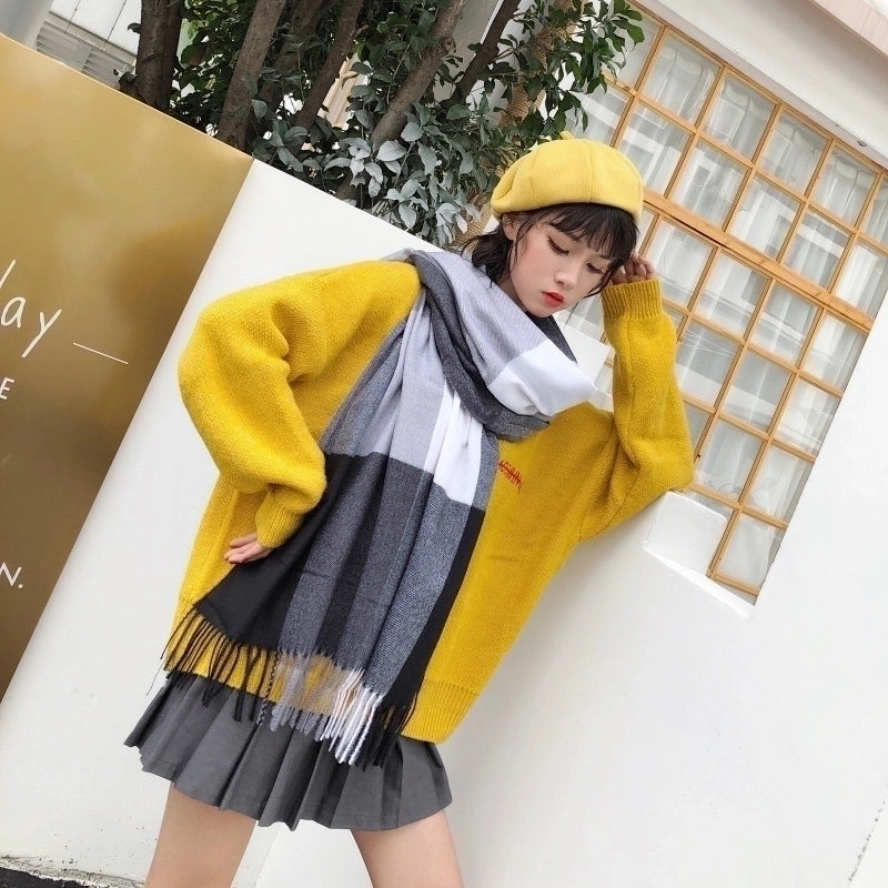 Cashmere Scarf  (blue)