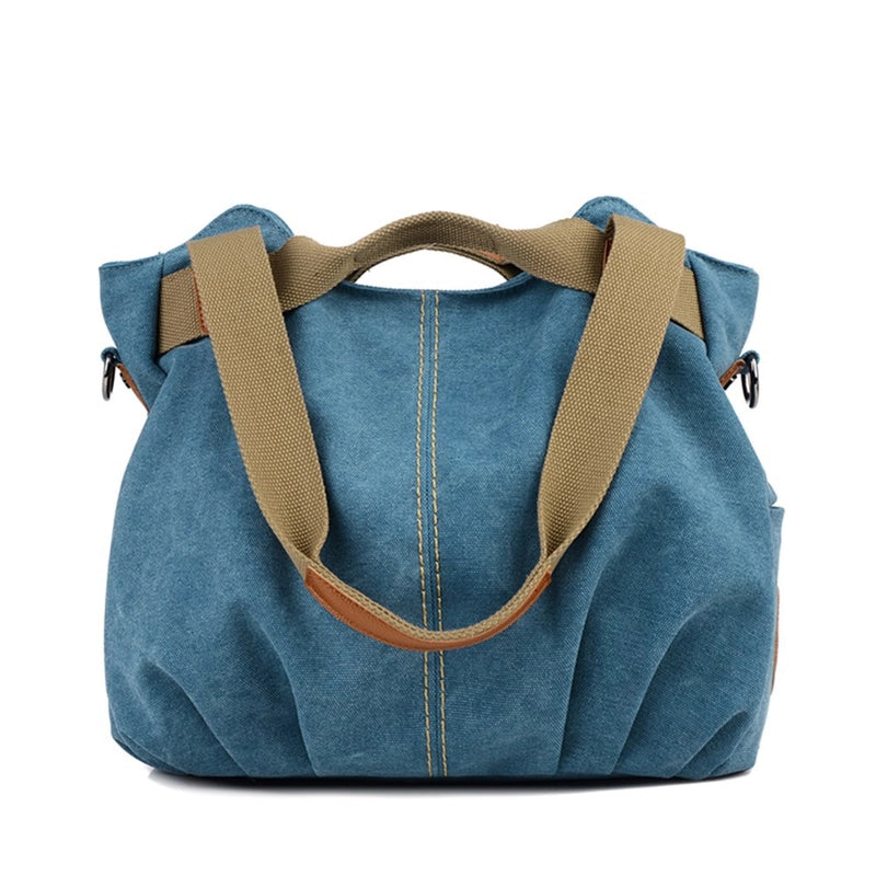 New Canvas Bag Women's Retro Fashion Portable Shoulder Bag Messenger Bag Fashion  Fashion Women's Bag