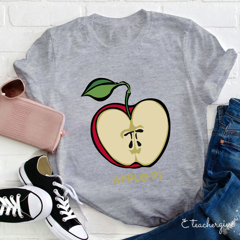 Apple Pi Day Teacher T-Shirt