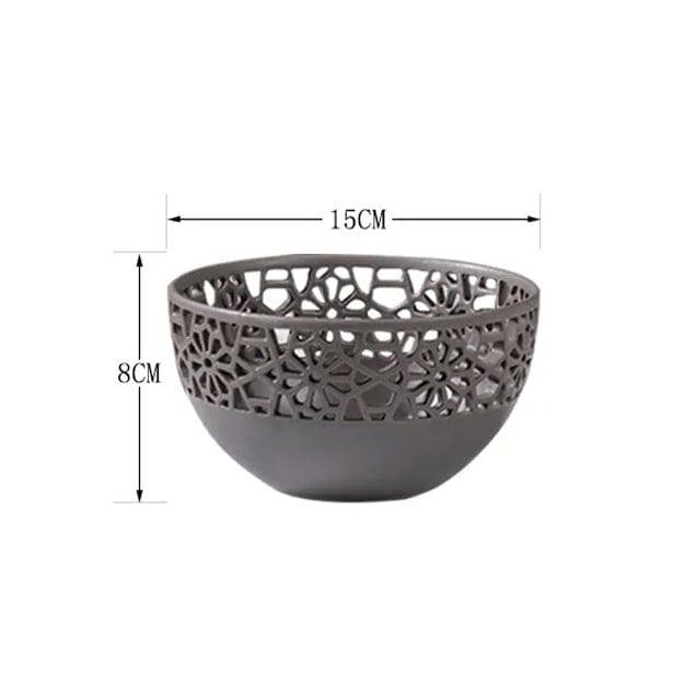 Mesh Ceramic Bowl Small - Grey