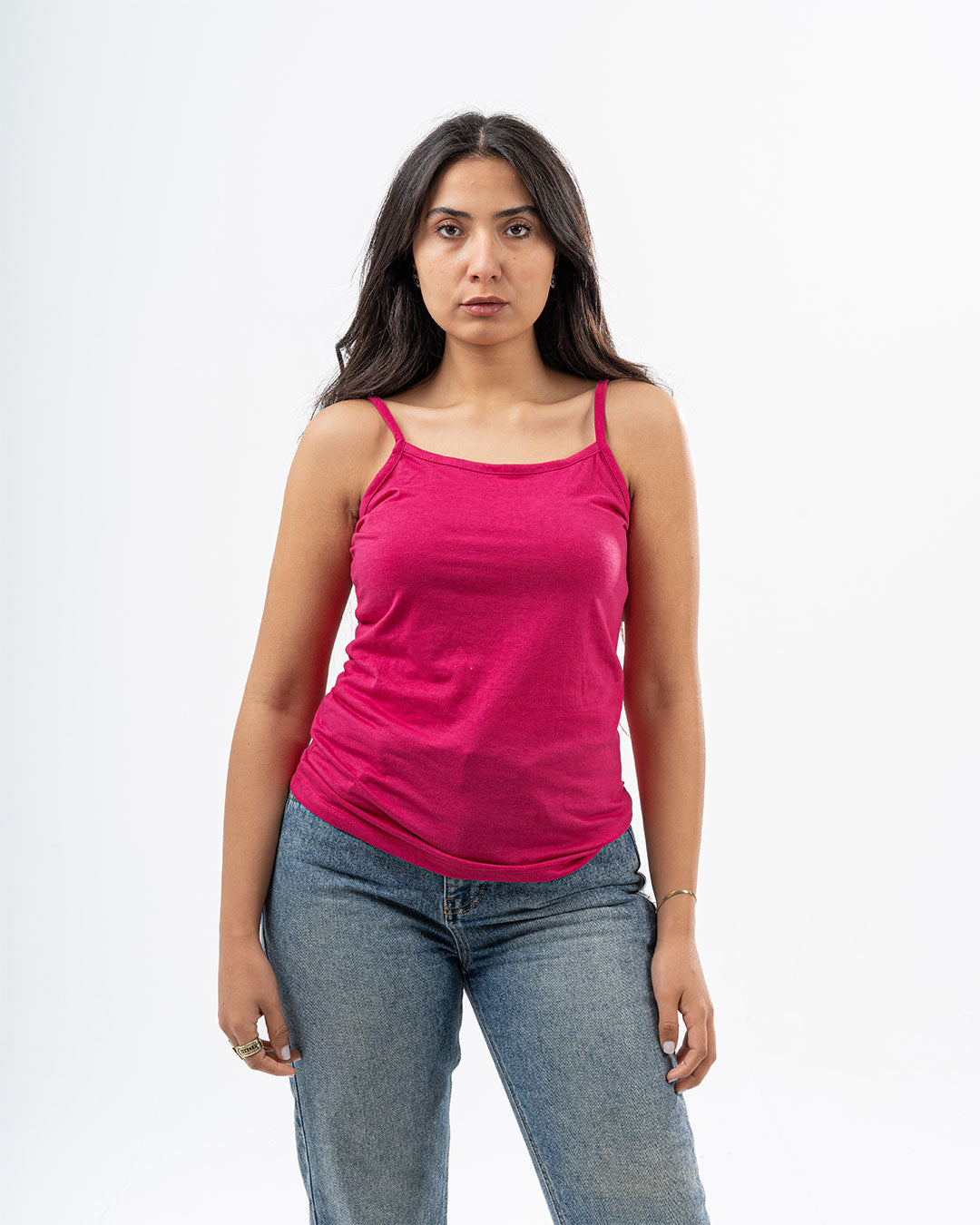 Sleeveless Round Neck Womens T-shirt