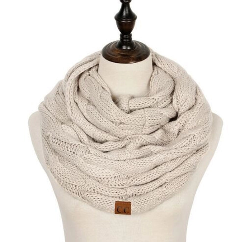 Women's Streetwear Solid Color Knit Scarf