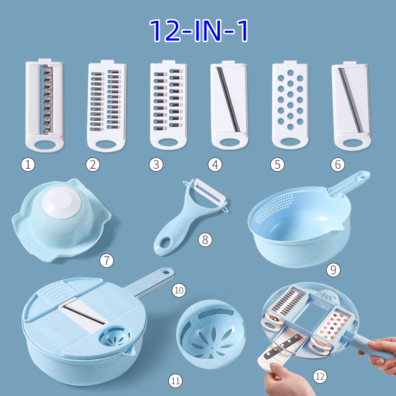 12-IN-1 Multi-Function Food Chopper