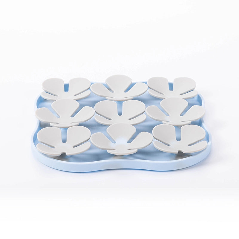 Elegant Minimalist Silica Gel Solid Color Pet Tableware
