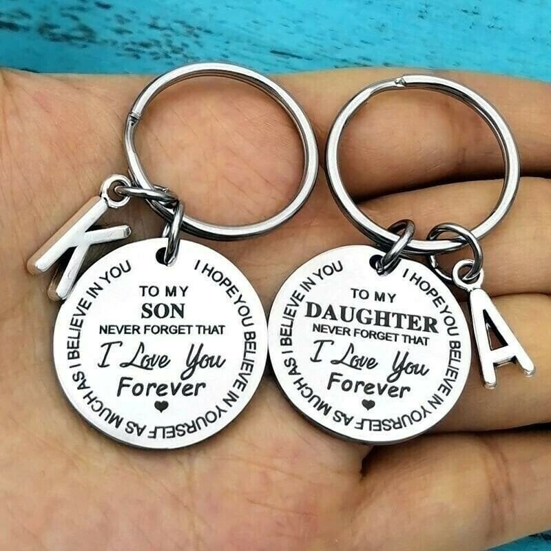 Best Father Mother GiftMy Son / Daughter I Love You Forever Keychain