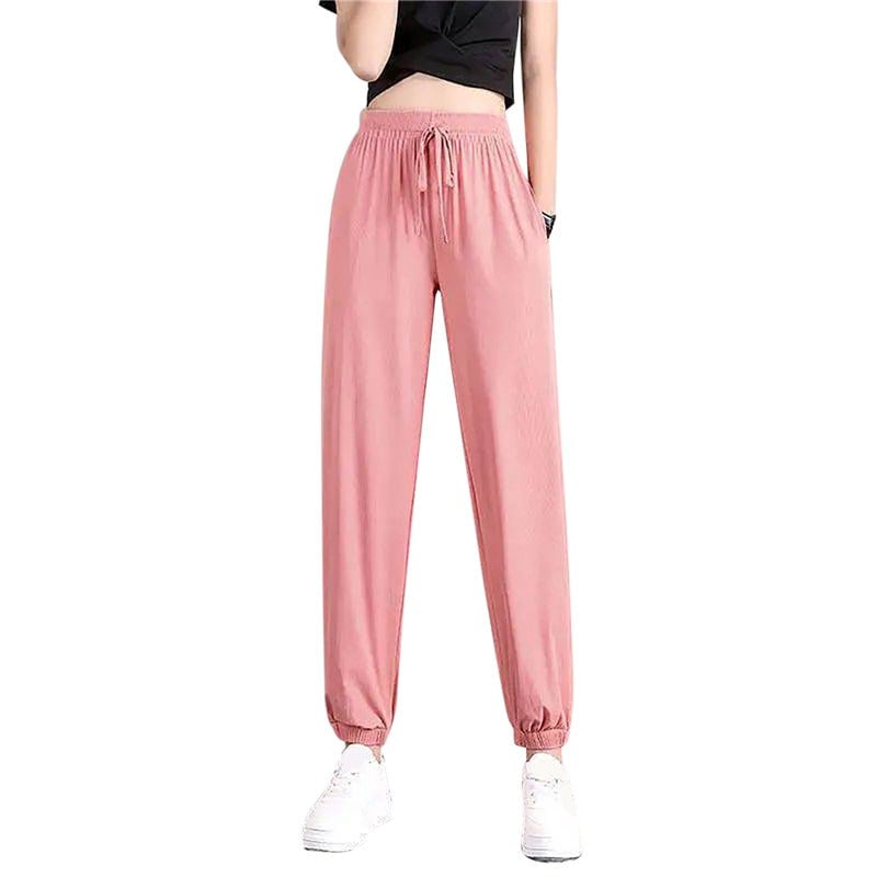 Women's Loose Wide Leg Bunched Feet Sweatpants