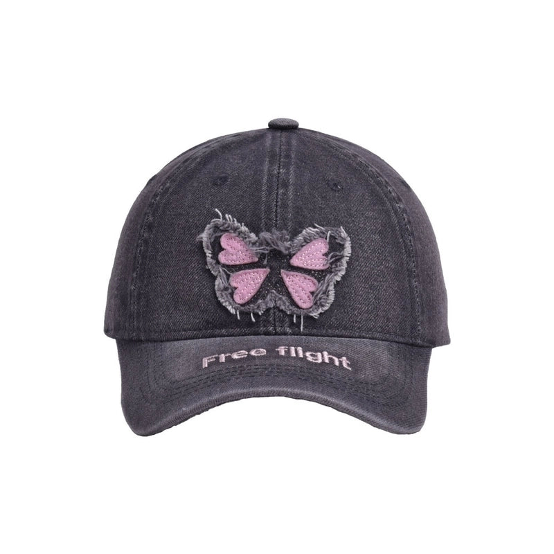 Women's Basic Modern Style Classic Style Butterfly Curved Eaves Baseball Cap